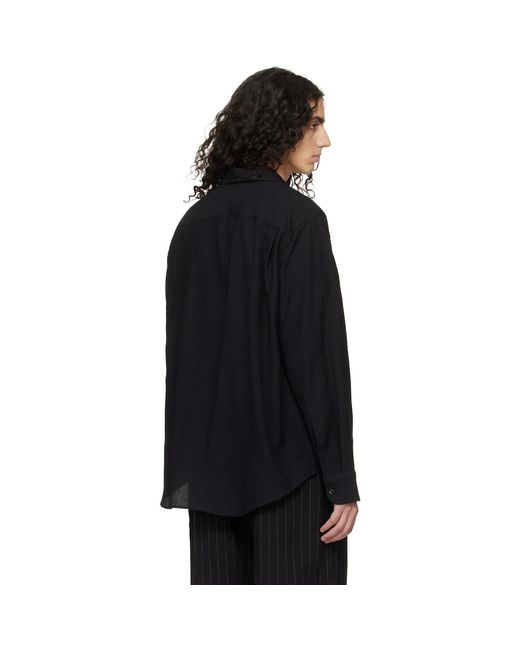 Studio Nicholson Black View Shirt for men