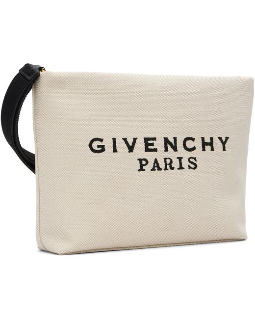 Givenchy Natural Canvas Pouch