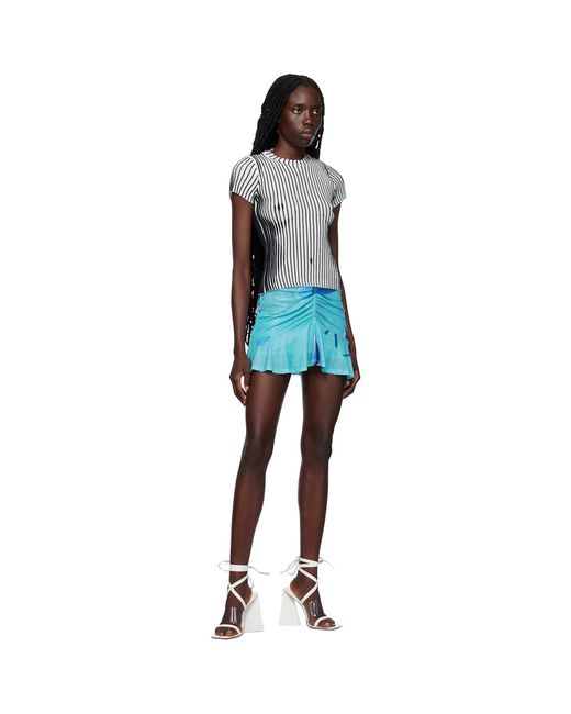 Miaou Blue Alva Miniskirt
