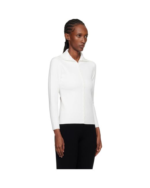 Totême  Black Fitted Polo Cardigan
