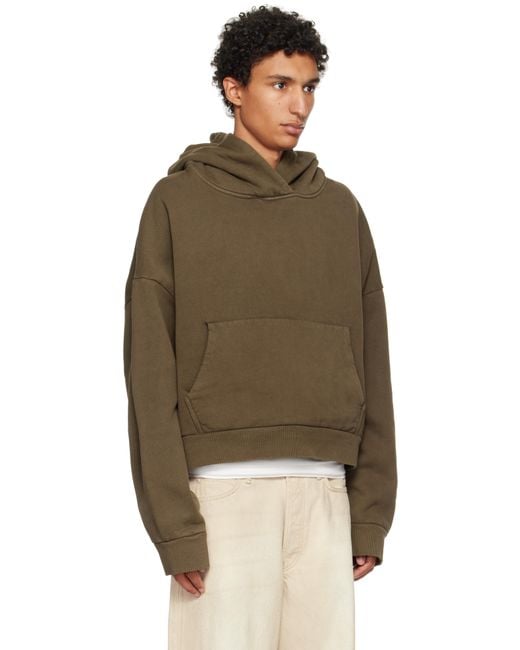 Entire studios Brown Heavy Hoodie for men