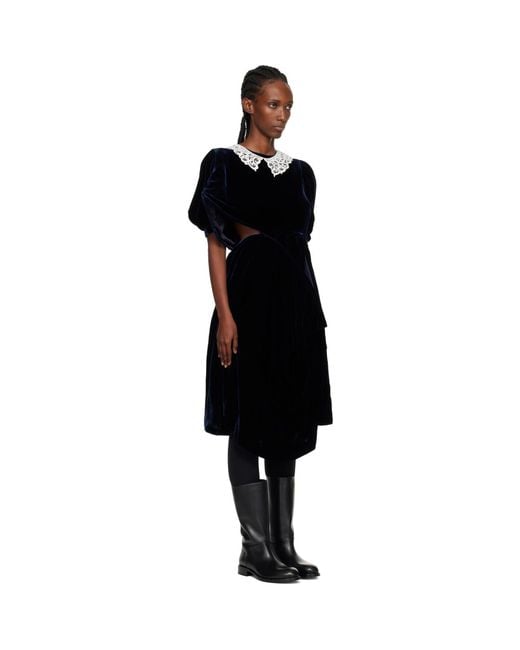 Junya Watanabe Black Angular Midi Dress