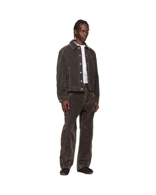 Jacquemus Black Khaki 'The Mirada De-Nîmes' Jeans for men
