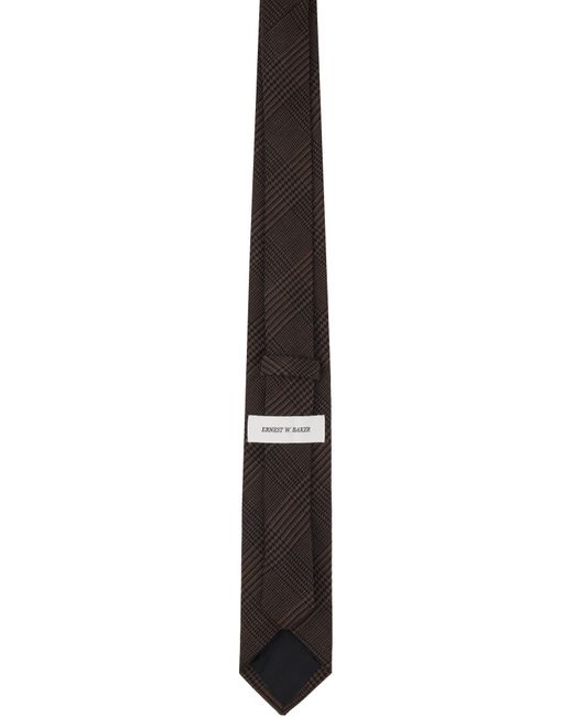 Ernest W. Baker Black Classic Tie for men