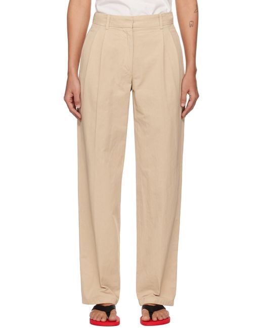 The Row Natural Lilas Trousers