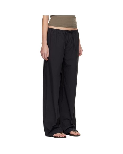 Matteau Black Drawcord Trousers