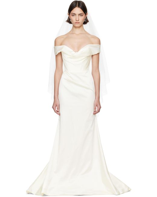 Vivienne Westwood Ssense Bridalカプセルコレクション Nova Cora マキシドレス White