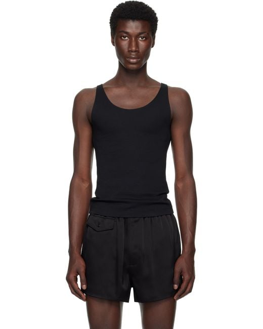 Peter Do Black Han Open Back Tank Top for men