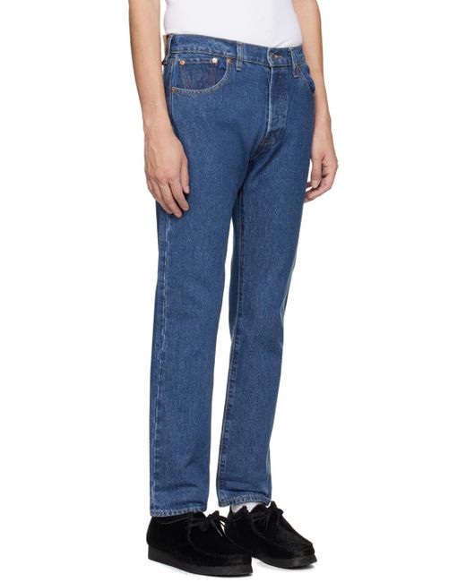 Levi's Blue Indigo 501 Original Jeans for men