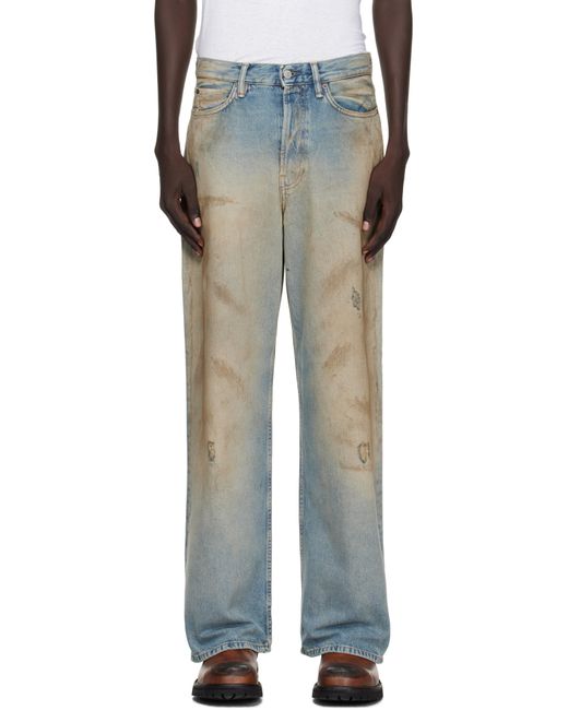 Acne Black Loose Fit 1981 Jeans for men