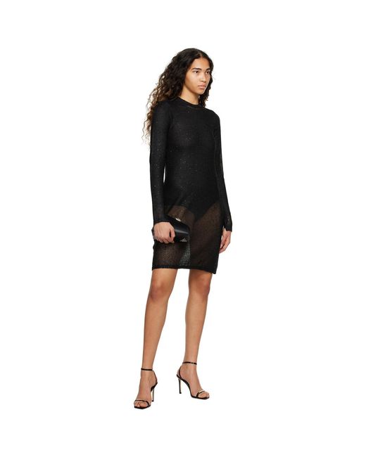 REMAIN Birger Christensen Black Sequin Minidress