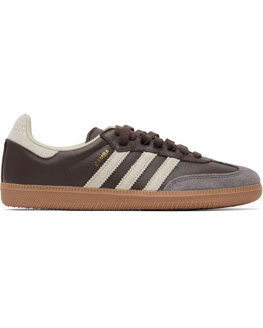 Adidas Originals Brown Samba Og Sneakers for men