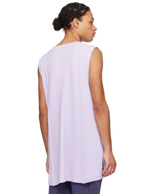 Homme Plissé Issey Miyake Homme Plissé Issey Miyake Purple Monthly Color February Tank Top for men