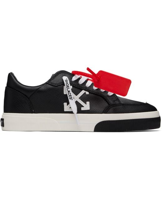 Off-White c/o Virgil Abloh Red Vulcanized Low Calf Sneakers for men