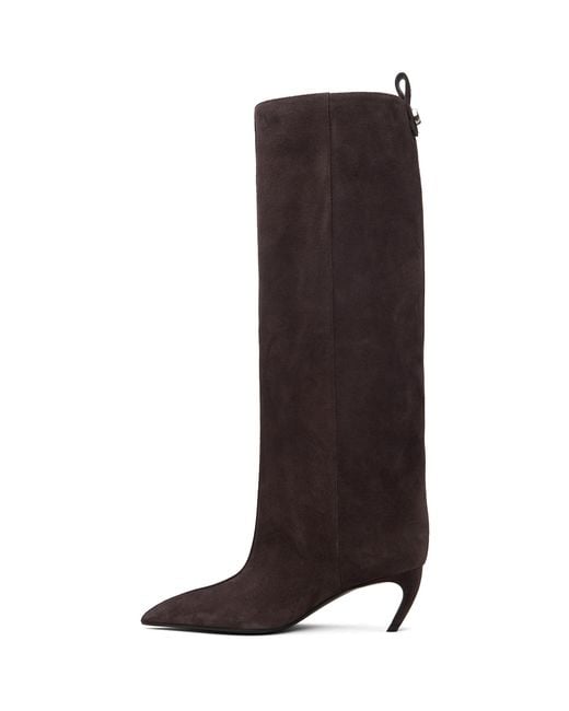 The Attico Black Lea Tall Boots