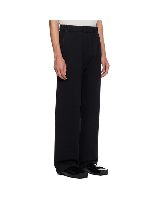 Jacquemus Black 'The Rond Carré' Sweatpants for men