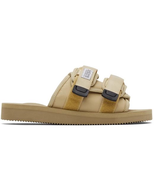 Suicoke Canvas Tan Moto-cab Sandals in Beige (Natural) for Men - Lyst