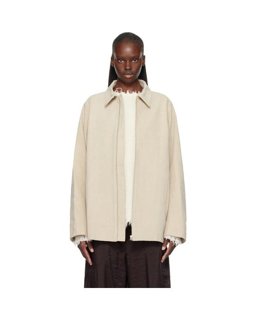 Lauren Manoogian Natural Canvas Work Jacket