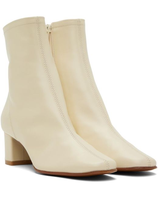 By Far Natural Off-white Sofia Boots