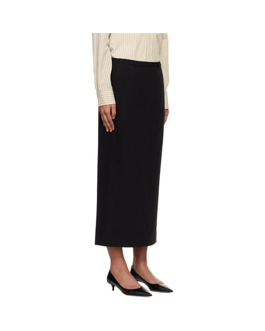 DUNST Black H-Line Maxi Skirt