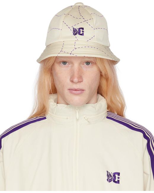 Needles Natural Off- Dc Edition Bucket Hat for men