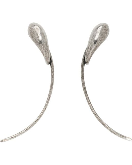 Khaite White Cyclone Earrings