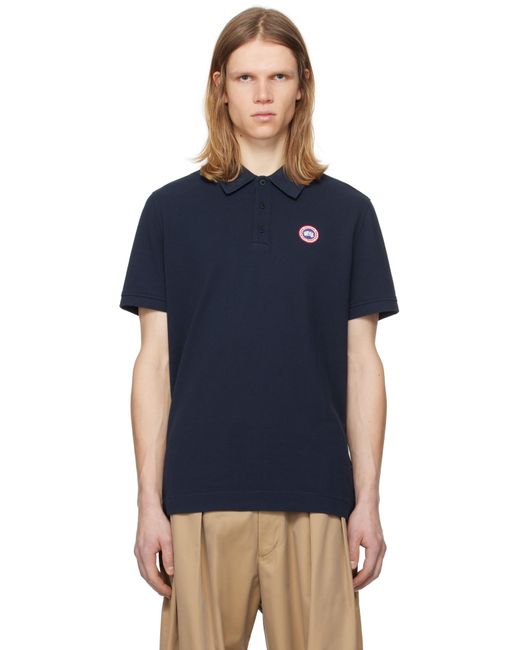 Canada Goose Blue 'Beckley' Polo Shirt for men