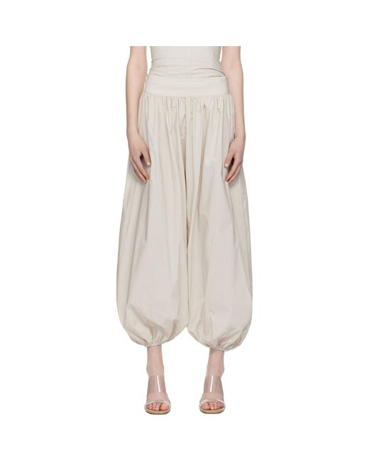 Belle Anna Natural Taupe Blanca Lounge Pants