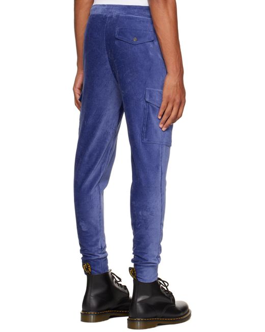 Polo Ralph Lauren Blue Stretch Cargo Pants for men