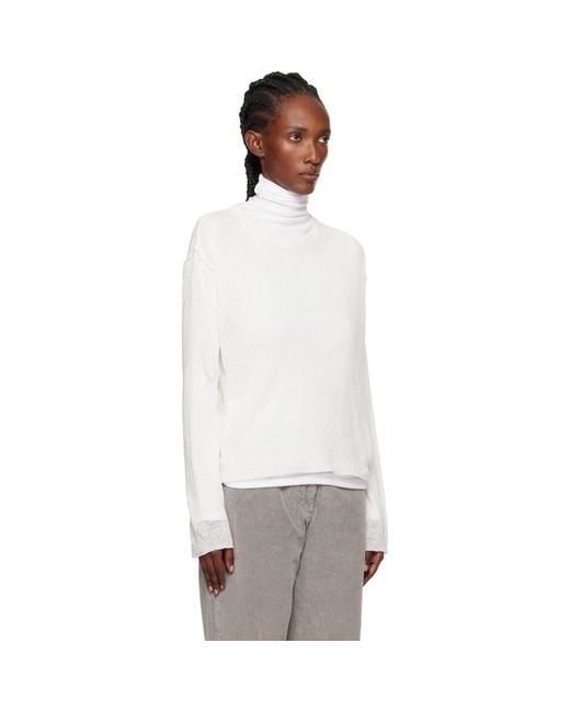 mfpen White Off- Companion Sweater