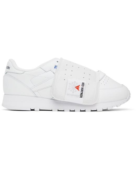 メンズ Hed Mayner Reebok Classicsエディション ホワイト Classic レザースニーカー Black