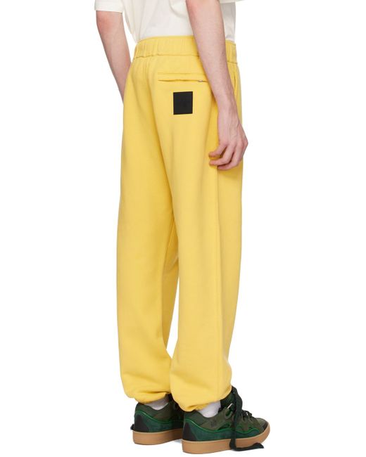 Lanvin Yellow Future Edition Sweatpants for men