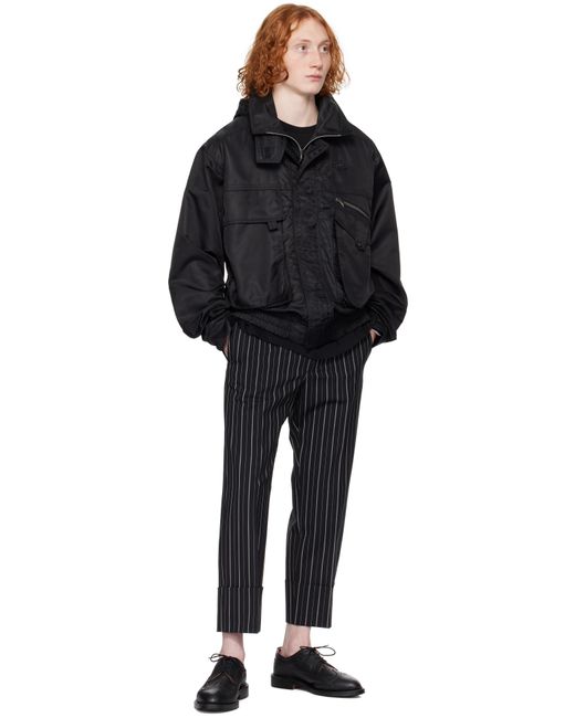 25SS Vivienne Westwood NEVADA CROPPED BOMBER ロゴ ジャケット Vivienne Westwood Cropped Bomber Jacket | Black | FARFETCH CA