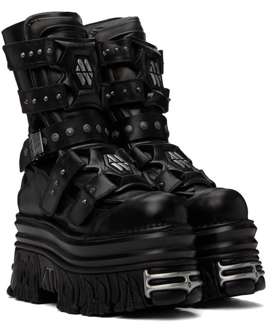 Vetements Black New Rock Edition Gamer Boots