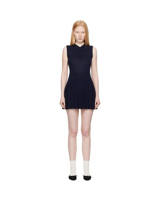 Sandy Liang Black Millie Minidress