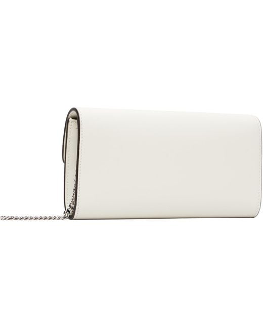 Jimmy Choo White Off- Bing Wallet Chain Bag