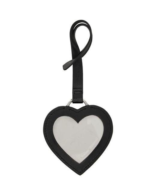 Vivienne Westwood Black Heart Mirror Charm for men