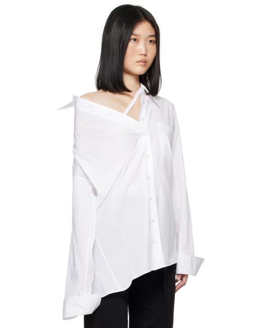 ANN DEMEULEMEESTER 白ブラウス Ann Demeulemeester Jula Shirt in White | Lyst