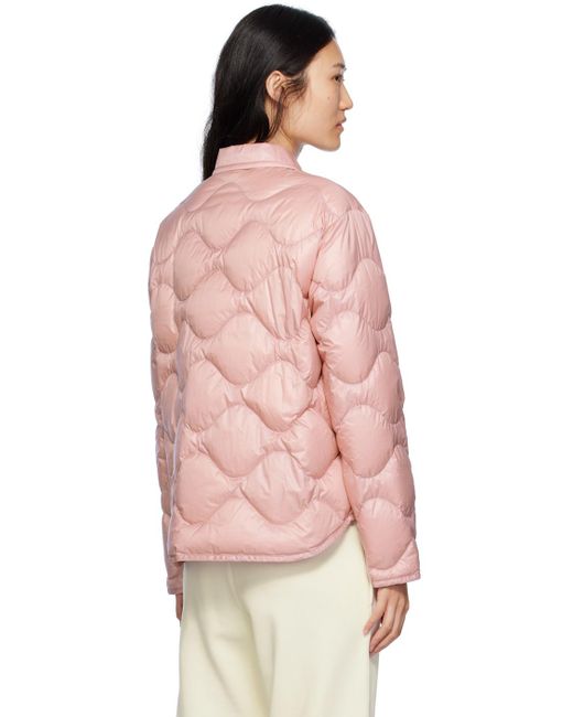 Moncler Pink Quilted Down Jacket
