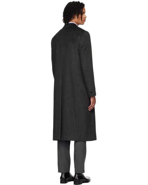 Black alpaca coat hotsell