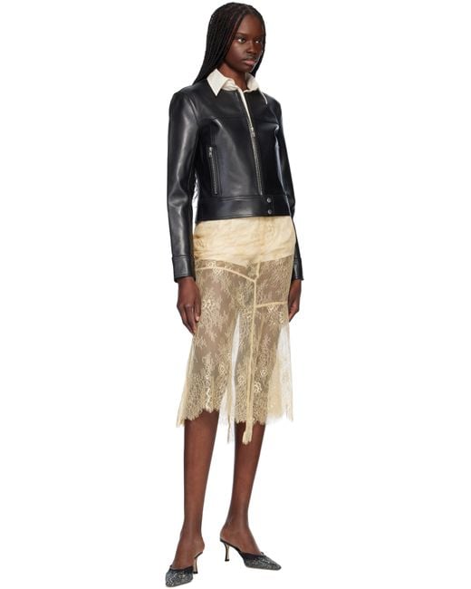 Stand Studio Black Cassie Leather Jacket