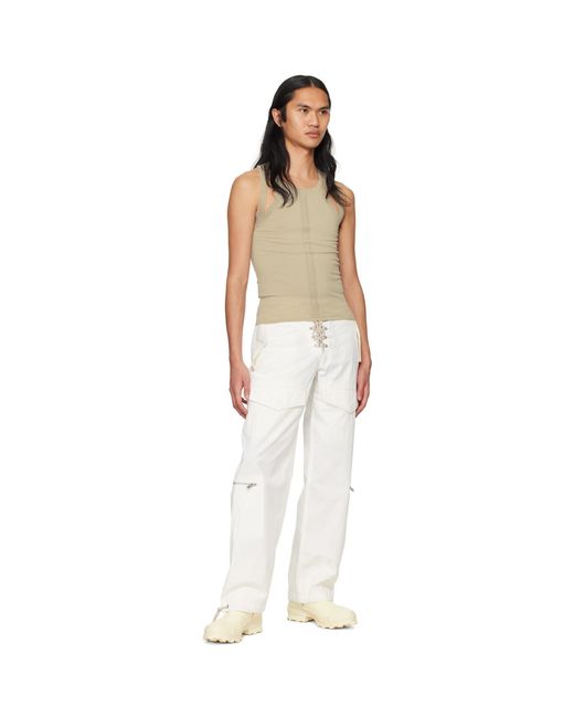Dion Lee Multicolor Taupe Sculpt Tank Top for men
