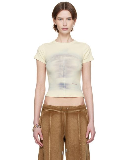 Eckhaus Latta Multicolor Off- Lapped Baby T-Shirt