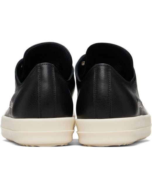 Rick Owens Black Temple Extreme Low Sneakers for men