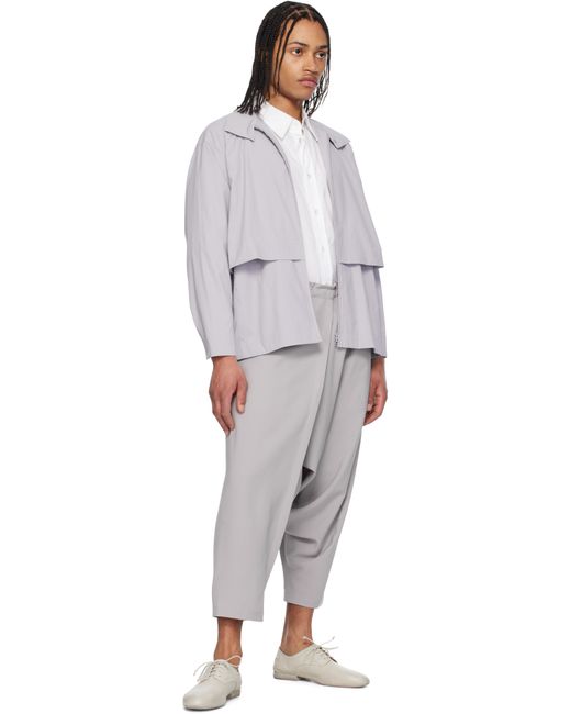 Issey Miyake White Seamless 1 Trousers for men