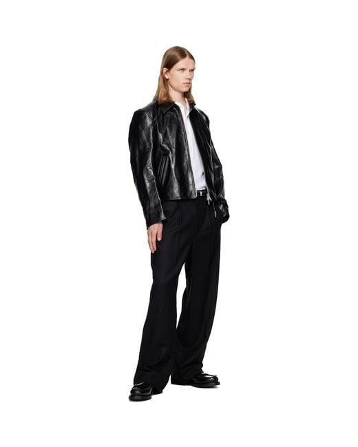 Our Legacy Black Leather Loafers for men