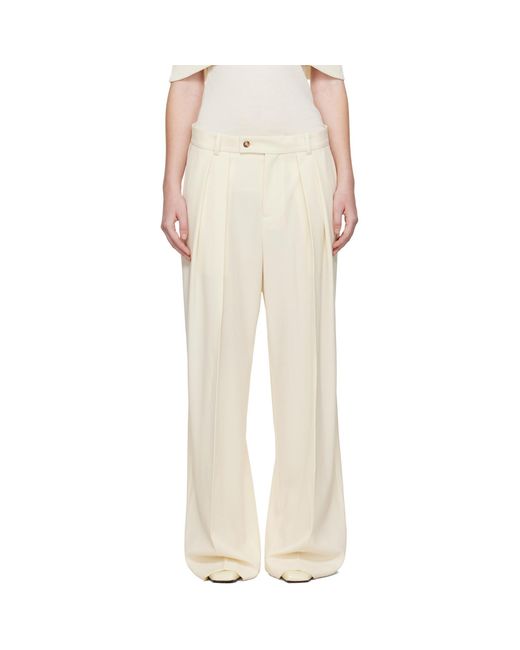 La Collection White Off- Ira Trousers