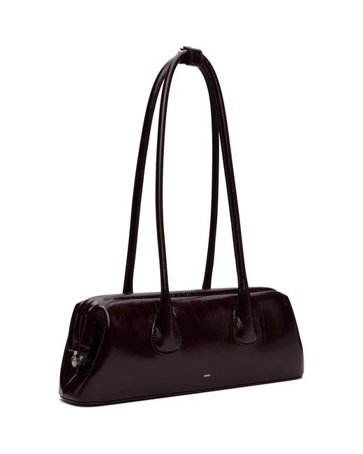 OSOI Black Burgundy Boat Wide Mini Bag