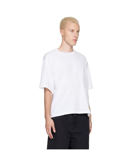 Won Hundred White Houston Plain T-Shirt for men
