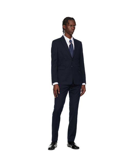 Dries Van Noten Black Wool-Blend Suit for men
